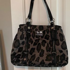 Leopard print Coach bag